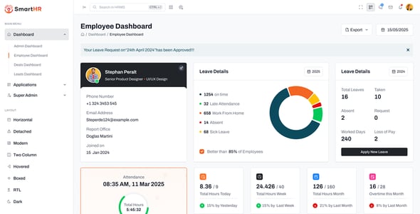Employee Management System Website Templates | ThemeForest