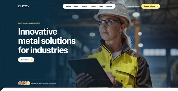 Factory Website Templates | ThemeForest