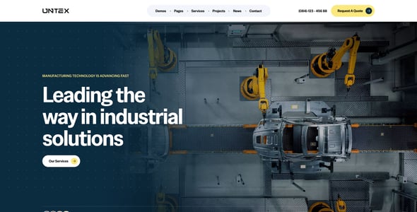 Factory Website Templates | ThemeForest
