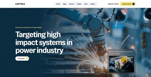 Factory Website Templates | ThemeForest