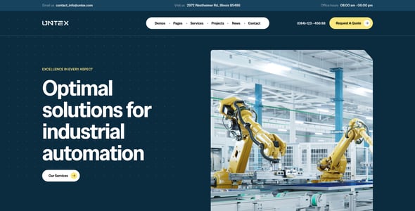 Factory Website Templates | ThemeForest