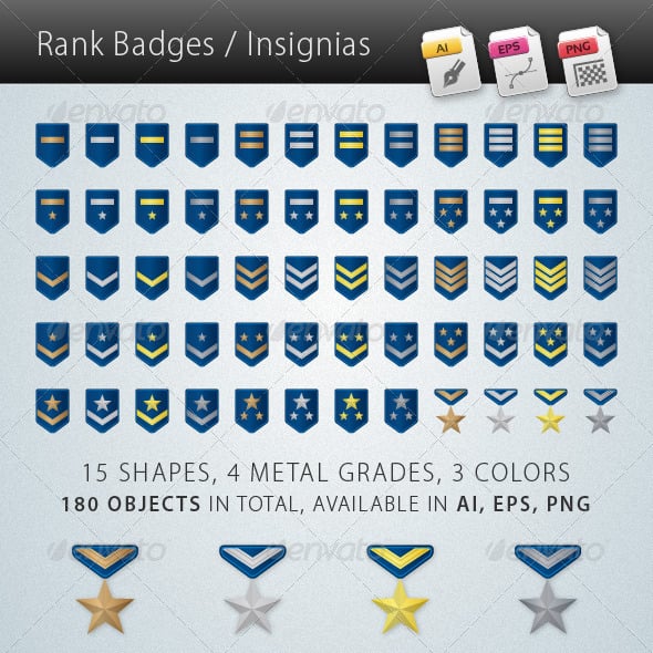 Ranks Graphics, Designs & Templates | GraphicRiver