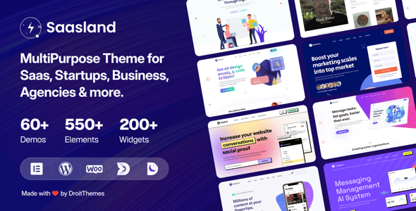 Saasland - Saas, Startup, Technology & IT Solutions WordPress Theme preview 2