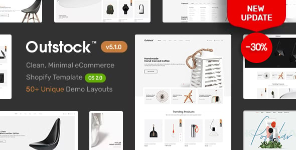 Shopify - Outstock Clean, Minimal Shopify Themes OS 2.0 preview 2