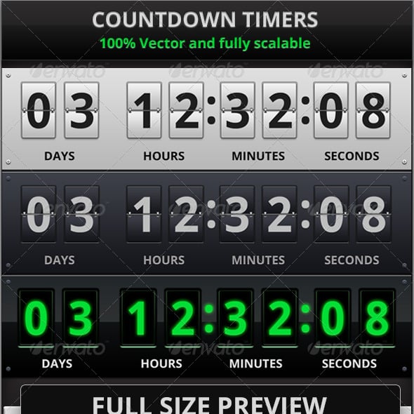 Countdown Graphics, Designs & Templates | GraphicRiver