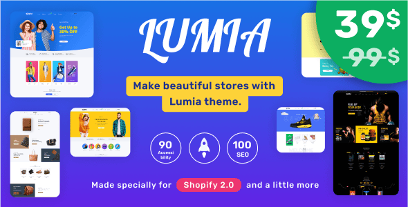 Lumia - Multipurpose Shopify Theme OS 2.0 - Multilanguage - RTL Support preview 2