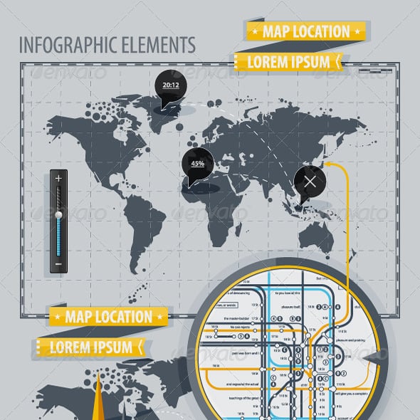 Maps Infographic Templates | GraphicRiver