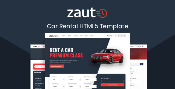 Car Rental HTML Website Templates | ThemeForest