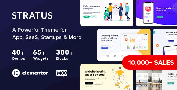 App, SaaS & Software Startup Tech Theme - Stratus preview 2