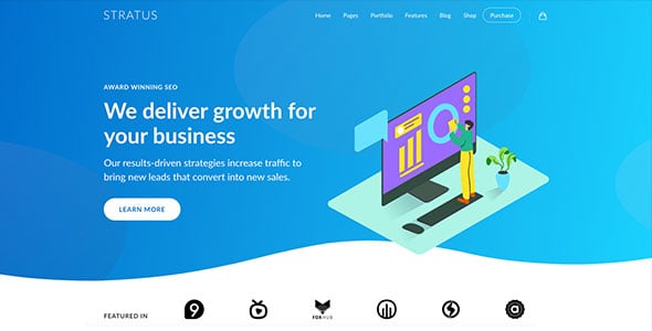 App, SaaS & Software Startup Tech Theme - Stratus preview 6