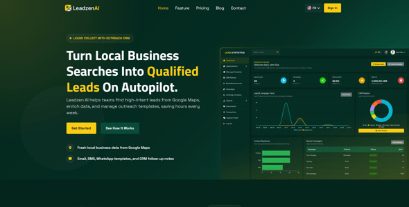LeadzenAI - Smart Lead Generation & Outreach CRM preview 3