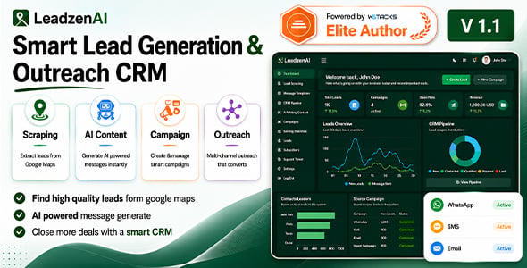 LeadzenAI - Smart Lead Generation & Outreach CRM preview 2
