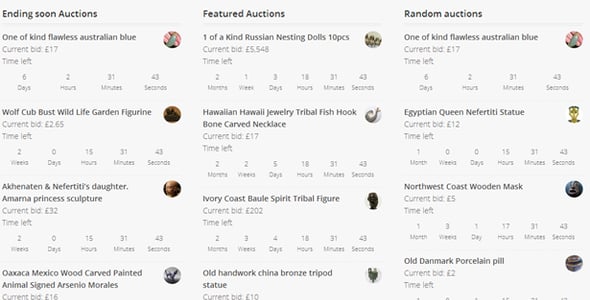 WooCommerce Auctions - WordPress Simple Auctions preview 6
