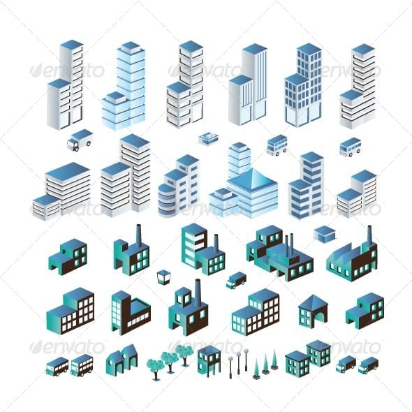 Buildings Graphics, Designs & Templates | GraphicRiver