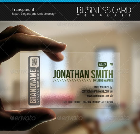 Image 13 for Transparent Business Cards Template