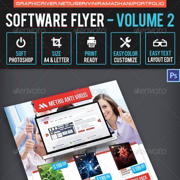 Software Business Flyer Templates | GraphicRiver