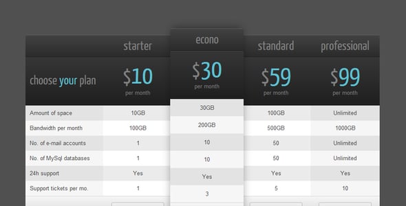 Pricing Tables for WordPress preview 4
