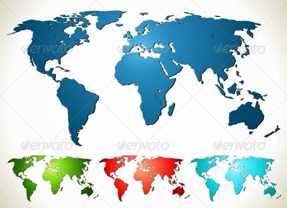 Vector-map Graphics, Designs & Templates | GraphicRiver