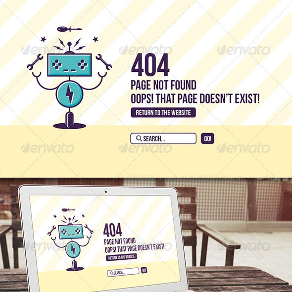 404 Page Templates from GraphicRiver