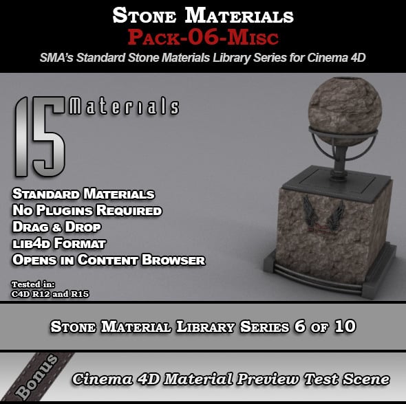 Misce Stone 3D Materials & Shaders | 3DOcean