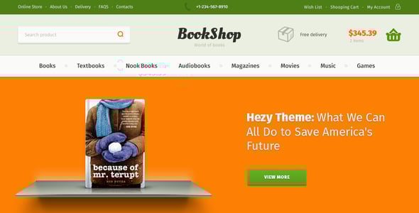 Bookshop Website Templates | ThemeForest