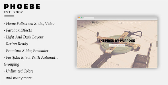 Phoebe - Responsive HTML5 Template - Creative Site Templates