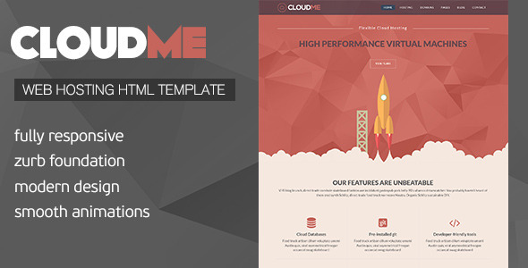Cloud Me - Web Hosting, Responsive HTML Template - Hosting Technology