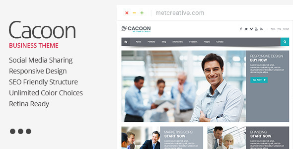 Cacoon - Responsive Business Theme - Business Corporate