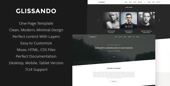 Glissando - Creative Muse Template - Creative Muse Templates