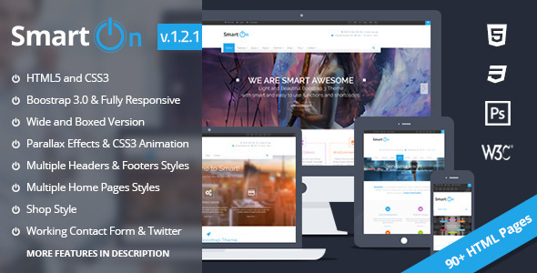 SmartOn - Ultimate Boostrap HTML5 Responsive Theme - Corporate Site Templates