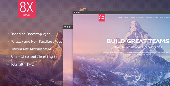 8X Supertheme - Multipurpose HTML Template - Creative Site Templates