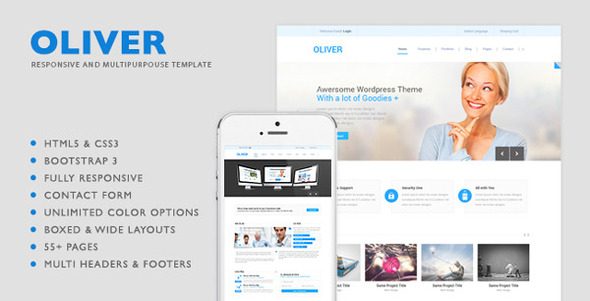 Oliver - HTML5 Multipurpose Template - Corporate Site Templates