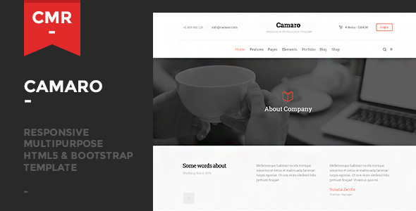 Camaro - Responsive Multipurpose Template - Corporate Site Templates