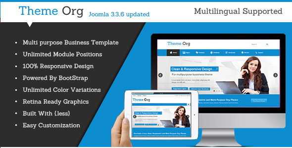 Theme-Org - Responsive Multi-Purpose Joomla Theme - Business Corporate