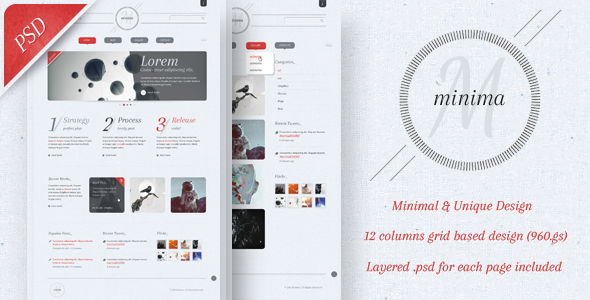 Minima PSD Template - Creative Photoshop
