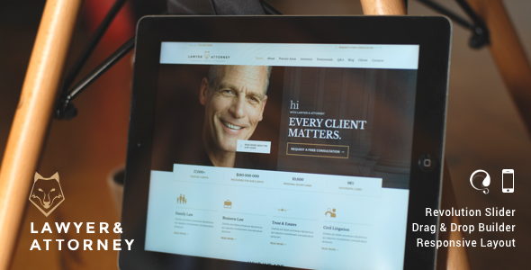 Lexoria - Lawyer Law Firm Attorney WordPress Theme - Business Corporate