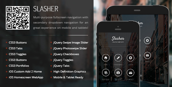 Slasher Mobile - Mobile Site Templates