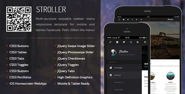 Stroller Mobile - Mobile Site Templates