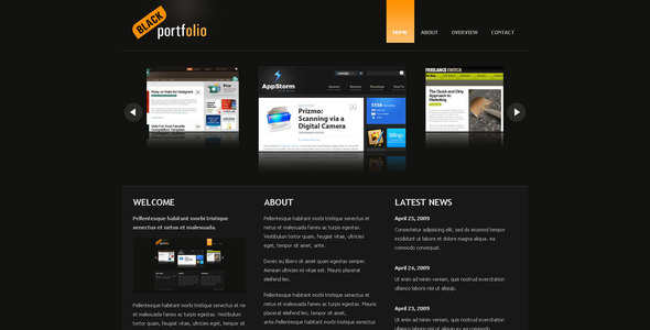 BLACK PORTFOLIO - Portfolio Creative