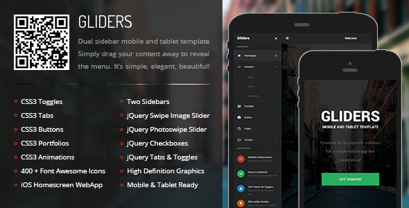 Gliders Mobile - Mobile Site Templates