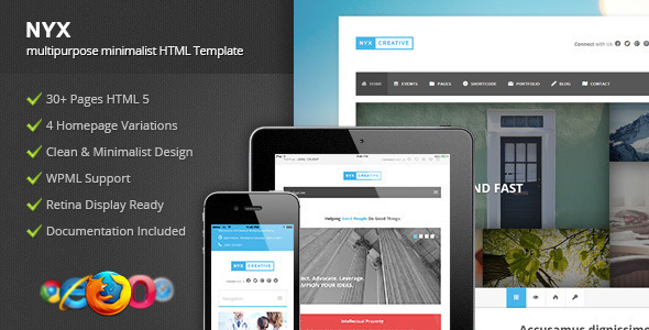 NYX - Multipurpose HTML Template - Corporate Site Templates