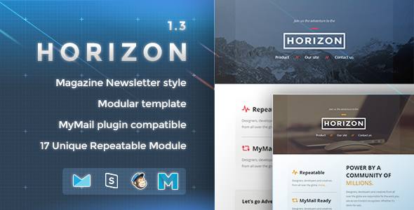 Horizon - Responsive Email Template - Newsletters Email Templates