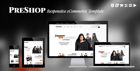 PreShop - Responsive E-Commerce Website Template - Fashion Retail