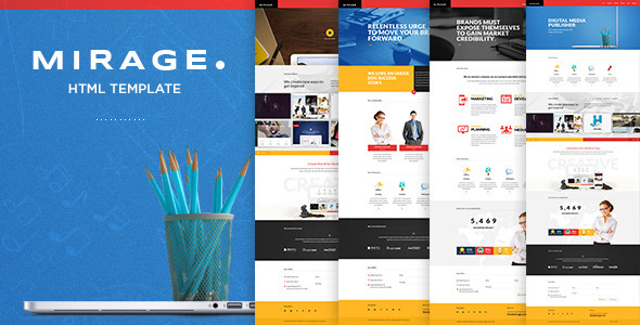 Mirage - Multipages HTML Template - Portfolio Creative