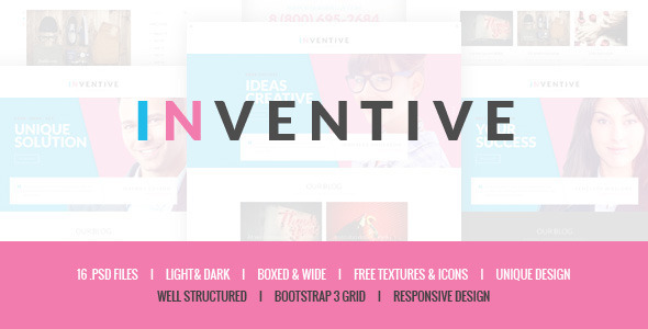 Inventive - Creative PSD Template - Creative Photoshop
