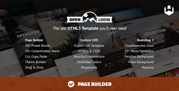 OpenLoom - MultiPurpose Template with Page Builder - Business Corporate