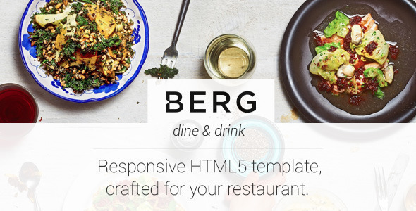 Berg - Restaurant Dedicated HTML5 Template - Restaurants & Cafes Entertainment
