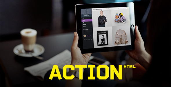 Action | HTML Template - Retail Site Templates