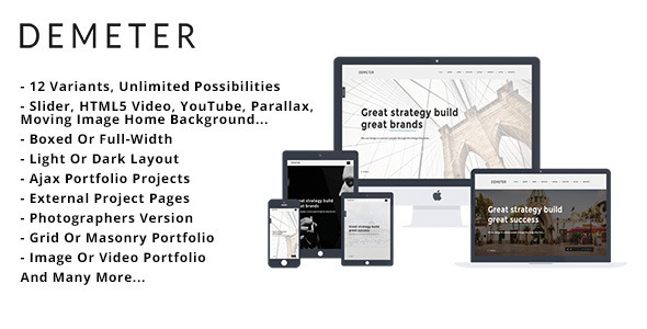 Demeter - Creative HTML5 Template - Creative Site Templates