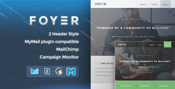 Foyer - Responsive Email Template - Newsletters Email Templates